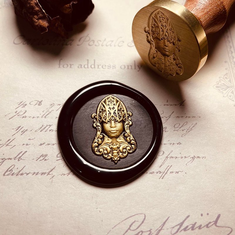 【忒弥斯(Themis】希腊神话命运女神火漆印章浮雕3D立体信封小章 - 印章/印台 - 铜/黄铜 