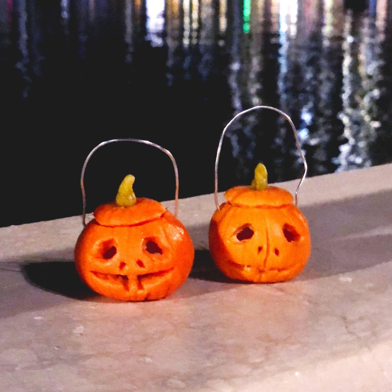 【材料包】迷你黏土南瓜灯【一颗】 - 其他 - 粘土 