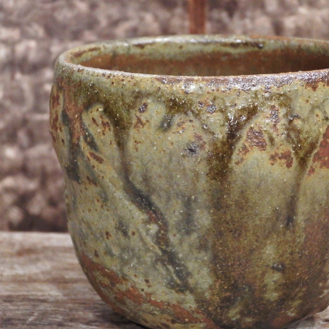 泥浆灰釉茶碗 / 掌盅 / 手捧碗 - 茶具/茶杯 - 陶 黑色