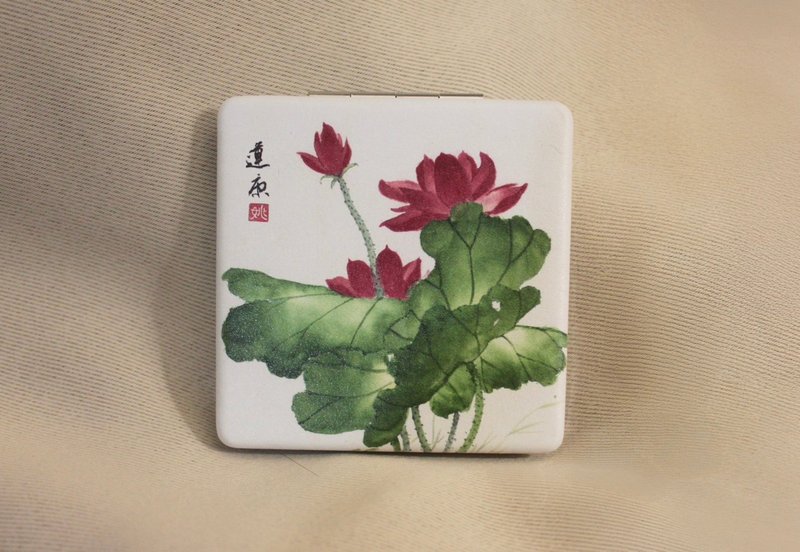 Kindness Fan Art 荷花皮革化妆镜 - 其他 - 其他材质 