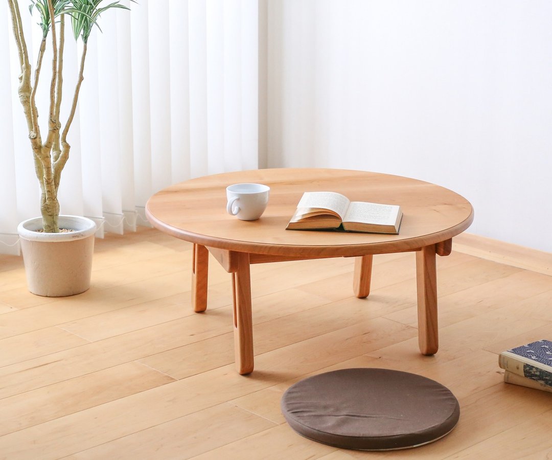 旭川家具 HEIMEI家具 卓袱台 luna - 餐桌/书桌 - 木头 