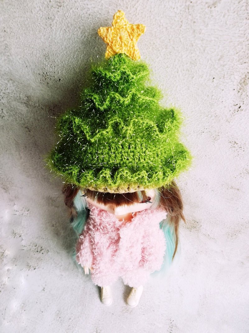 分享 Blythe 娃娃圣诞树绒毛装饰 - 玩偶/公仔 - 棉．麻 绿色