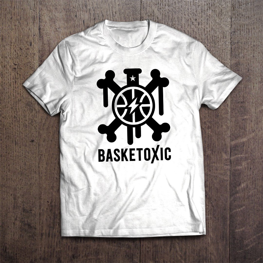 Basketball T-shirt BASKETOXIC - 女装 T 恤 - 棉．麻 白色