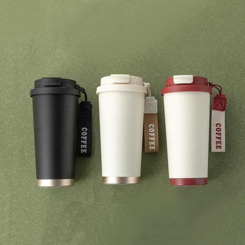 【定制化礼物】双层陶瓷涂层双饮杯/ 随行杯/ 530ml / 送礼订制 - 其他杯子 - 不锈钢 白色