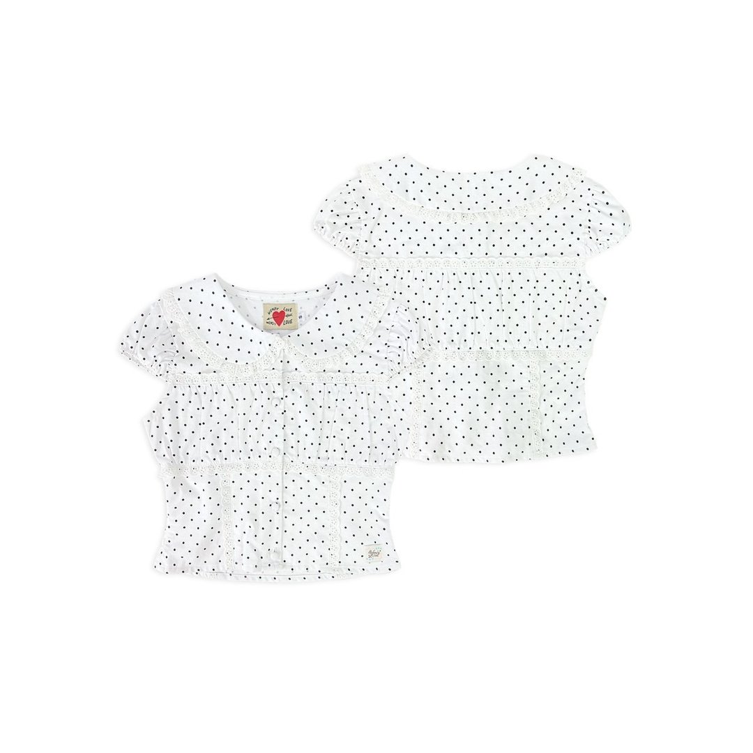 WENDYLOVE | Elowen Blouse 圆点印花衬衫 - 女装上衣 - 其他材质 
