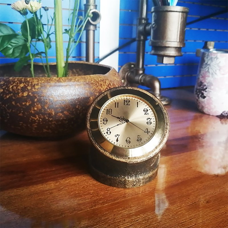 交換禮物 阀匠 工业风创意桌面摆件创意钟表 - 摆饰 - 其他金属 