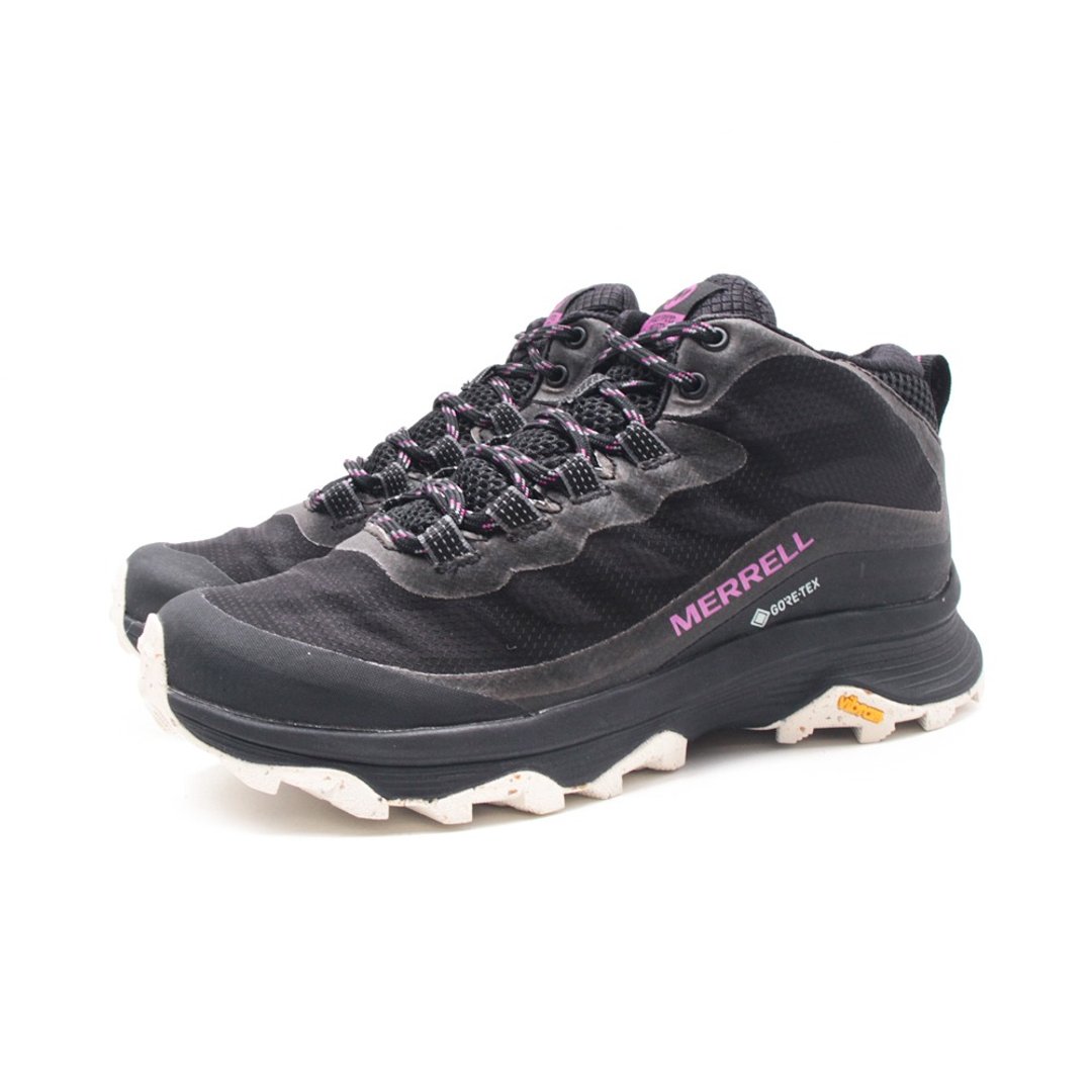 MERRELL MOAB SPEED MID GORE-TEX防水郊山健行中筒鞋 女鞋-黑 - 女款运动鞋/球鞋 - 防水材质 