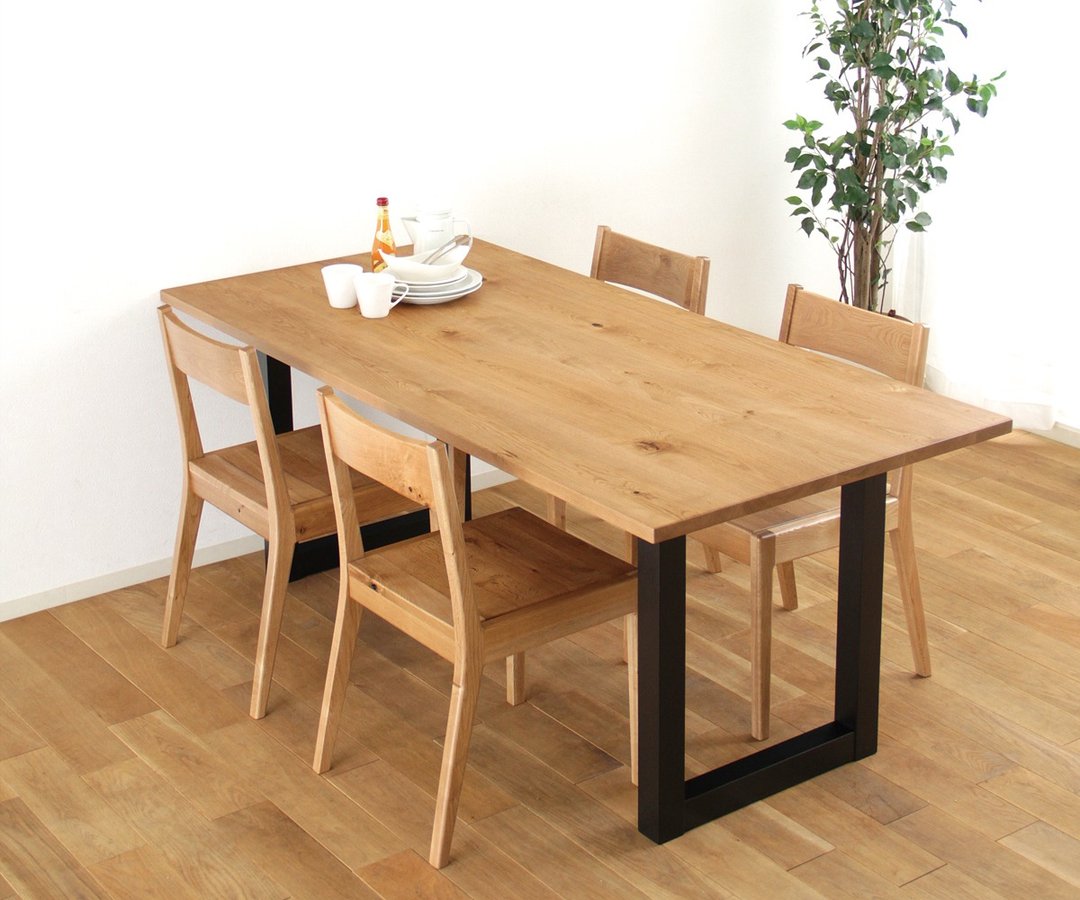 旭川家具 MUKU工房 Original DAICHI TABLE(大地餐桌) - 餐桌/书桌 - 木头 咖啡色