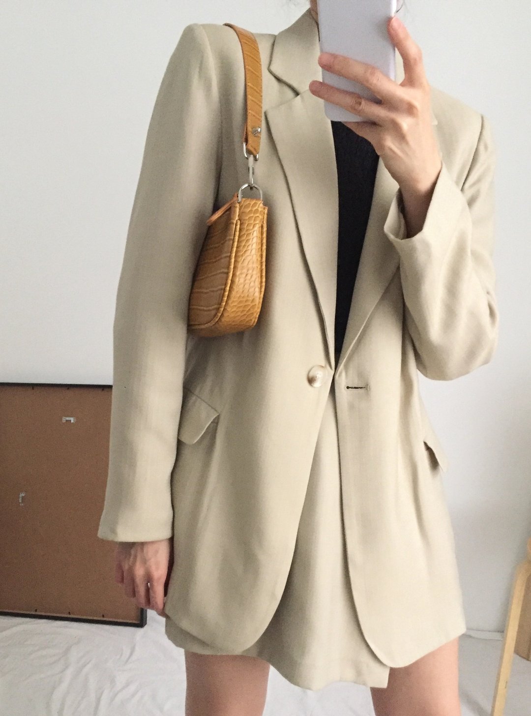 soho suit set 进口卡其薄型羊毛西装布料套装(可拆售) - 女装长裤 - 羊毛 