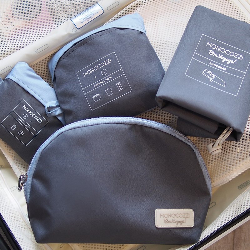 Bon Voyage | 折叠旅行收纳袋 4 合 1 套装 - 炭灰色 - 其他 - 尼龙 灰色