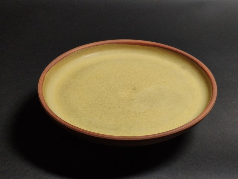 手工制作 17号 陶制点心盘 - 盘子/餐盘/盘架 - 陶 卡其色