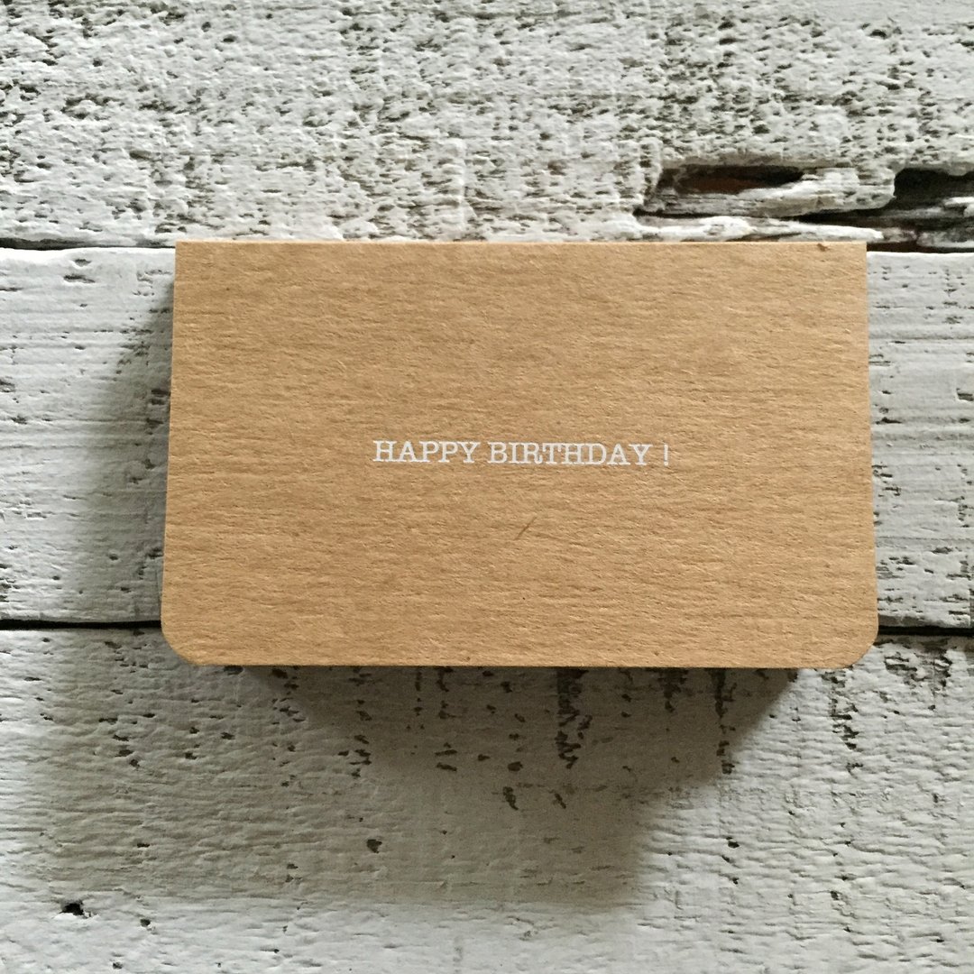 小卡/五个短句练习/生日快乐/全部英文句子 - 卡片/明信片 - 纸 卡其色