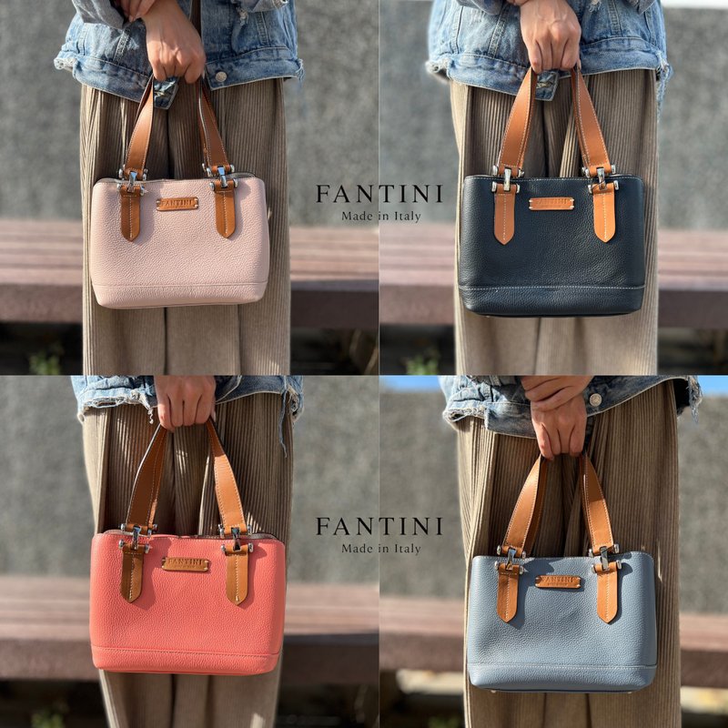 米兰 Sicily 微防泼水皮革手提包 - 手提包/手提袋 - 真皮 