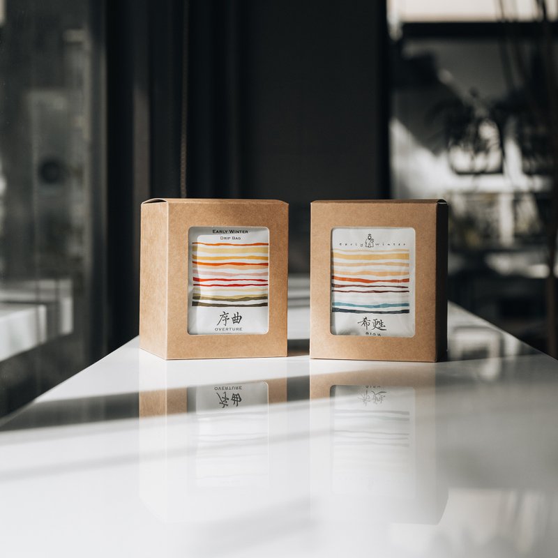 10入滤挂咖啡小礼盒 - 咖啡 - 纸 白色