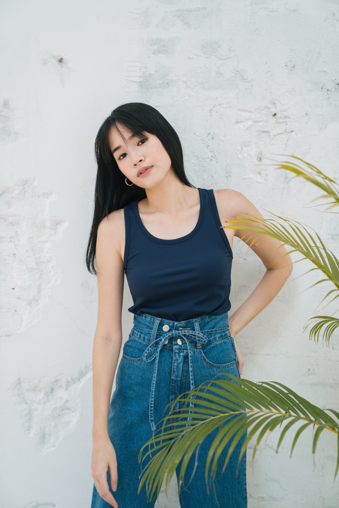Light U neck - 女装 T 恤 - 聚酯纤维 黑色