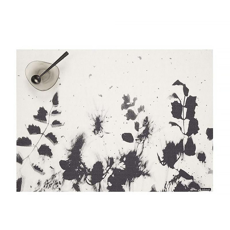 Flora系列餐垫36*48cm-水墨黑 - 餐垫/桌巾 - 塑料 黑色
