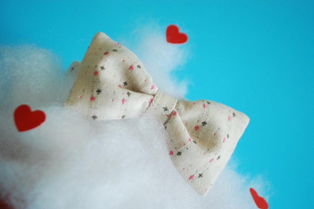 A-NI collar for cats and dogs Valentine's Edition - 项圈/牵绳 - 棉 粉红色