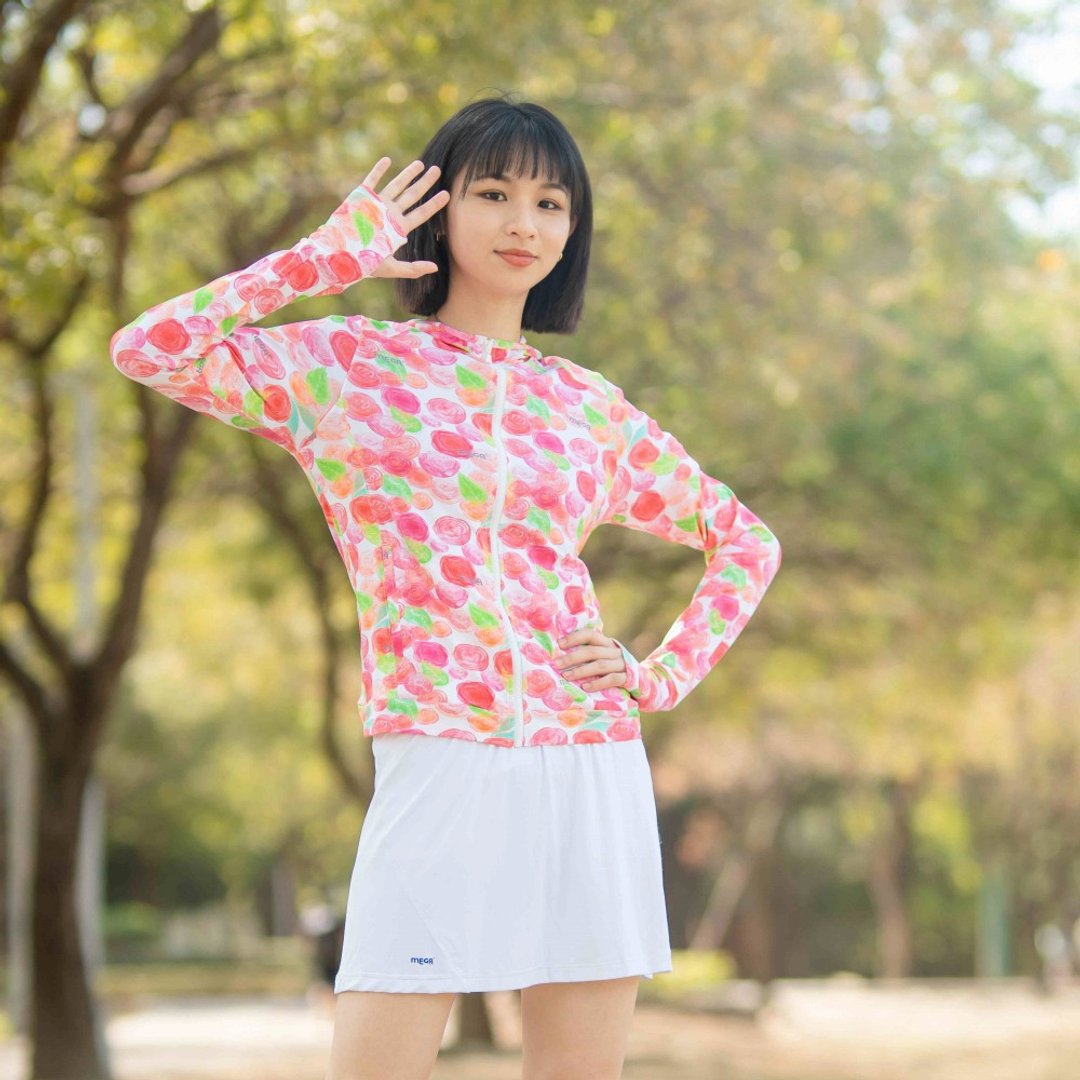 【MEGA COOUV】胶原蛋白 防晒冰感连帽外套-手掌防晒款UV-F410 - 女装休闲/机能外套 - 其他材质 