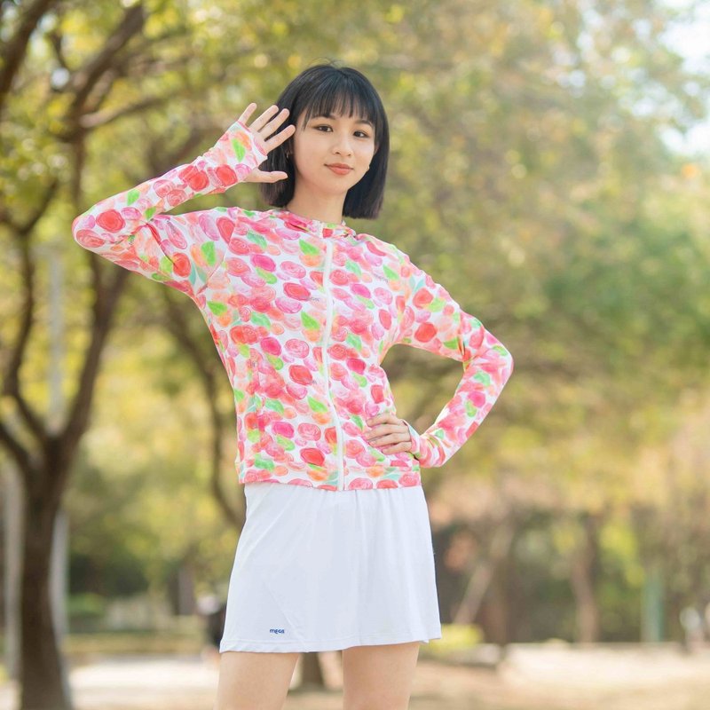 【MEGA COOUV】胶原蛋白 防晒冰感连帽外套-手掌防晒款UV-F410 - 女装休闲/机能外套 - 其他材质 