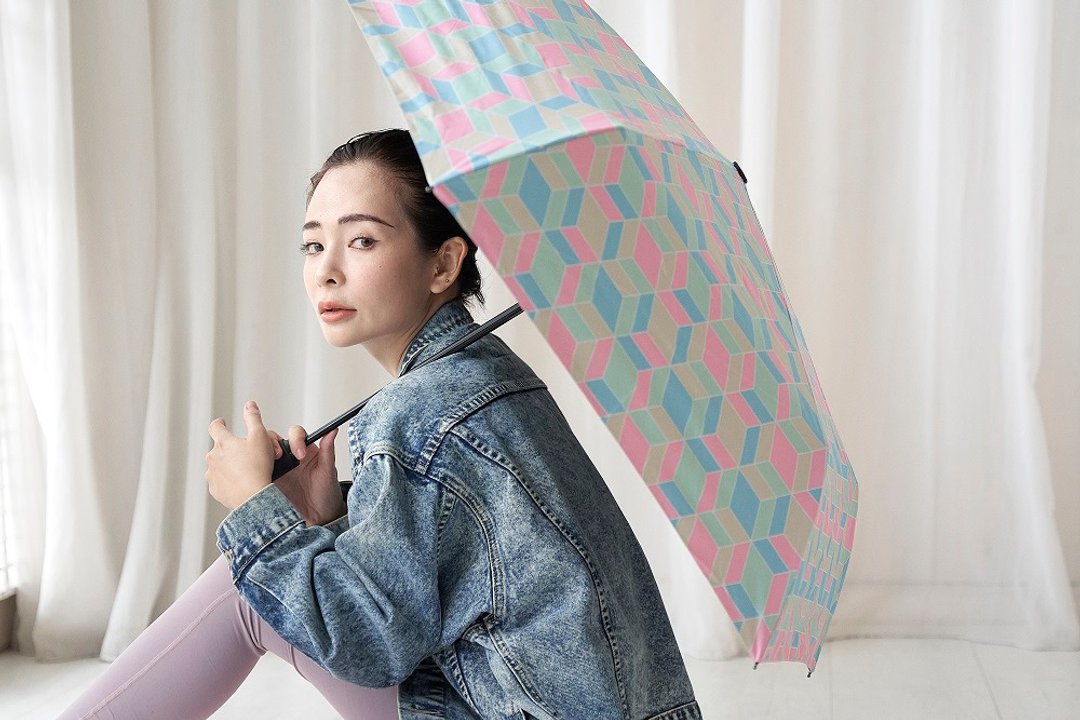 波多贝罗抗UV晴雨两用自动伞 遮光降温 防撞旋转设计 - 雨伞/雨衣 - 防水材质 