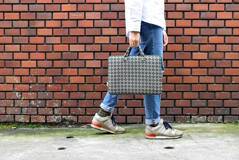 13寸笔电收纳包/老磁砖2号/花园灰绿 - 平板/电脑保护壳 - 其他材质 