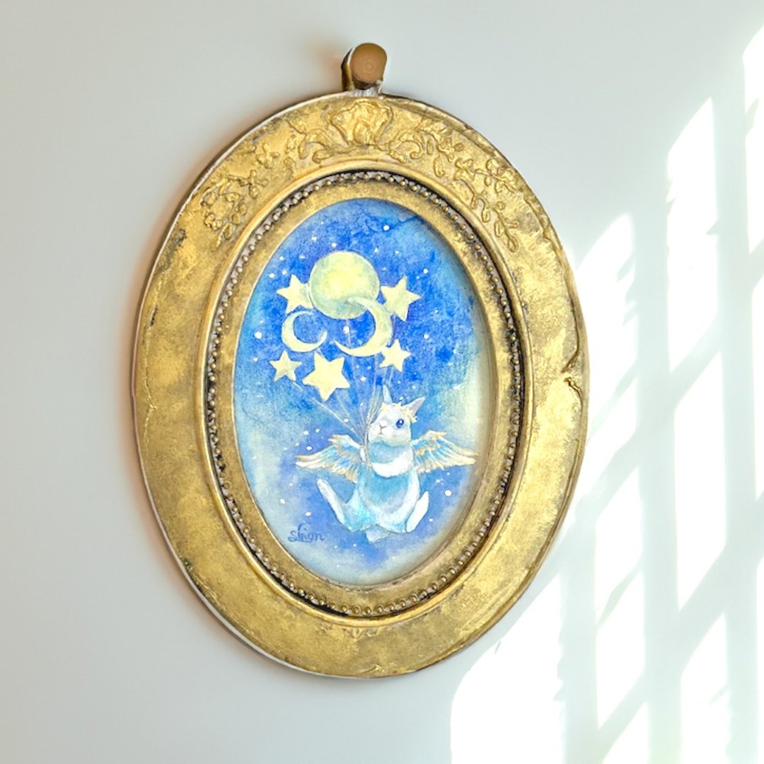 原图我们去哪/星星兔插画 老式风格仿古室内装饰 - 海报/装饰画/版画 - 纸 紫色