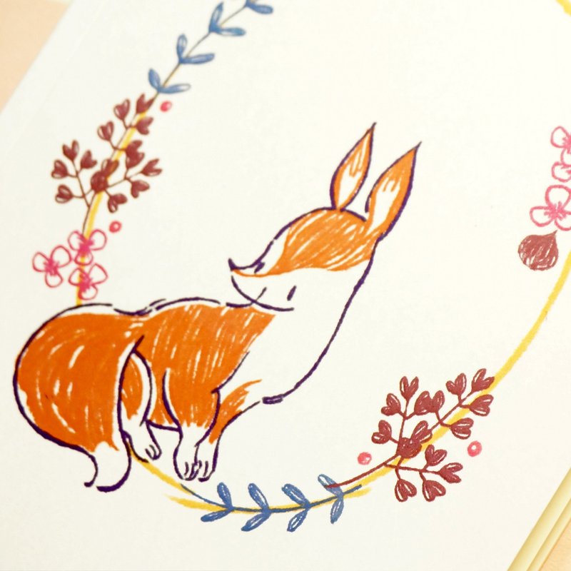 ◕☁日云翩 F0001-202角落动物 狐狸 A5笔记本 - 笔记本/手帐 - 纸 多色