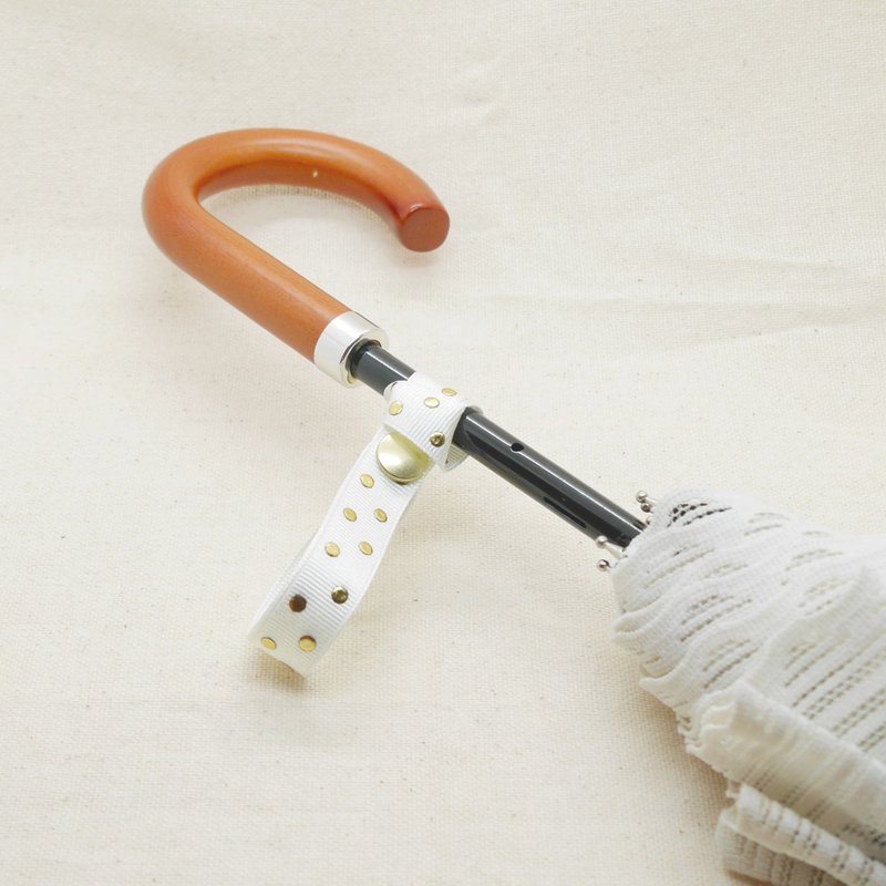 伞带金点 白色 - 雨伞/雨衣 - 其他材质 白色