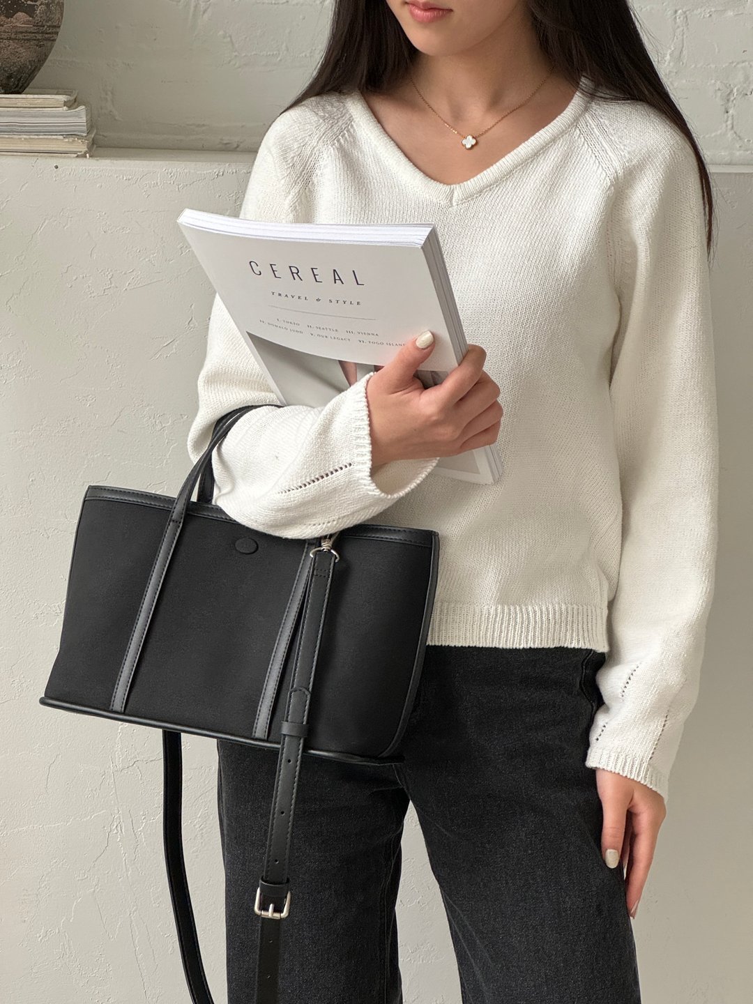 韩国 The Ally | Camilla bag 카밀라백 | 韩系手提包 | 附小包 - 侧背包/斜挎包 - 其他材质 卡其色