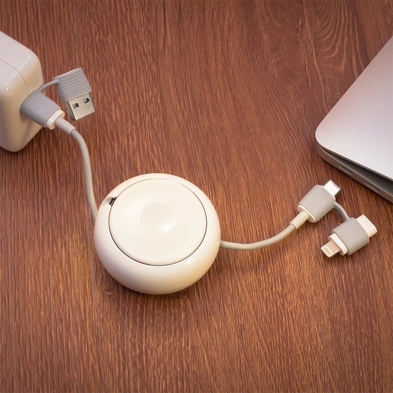 TOFU Yoyo Cable 多合一卷卷充电线 - 手机充电及周边 - 塑料 白色