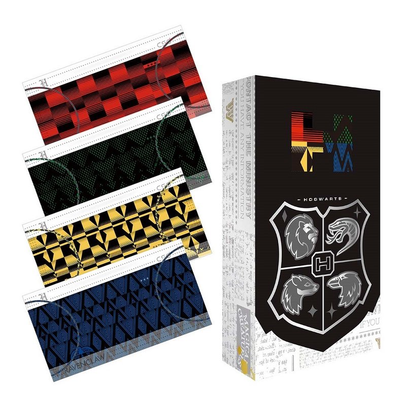 【CSD中卫】哈利波特魁地奇款联名口罩-成人平面 20片/盒+夹链袋 - 口罩 - 其他材质 多色