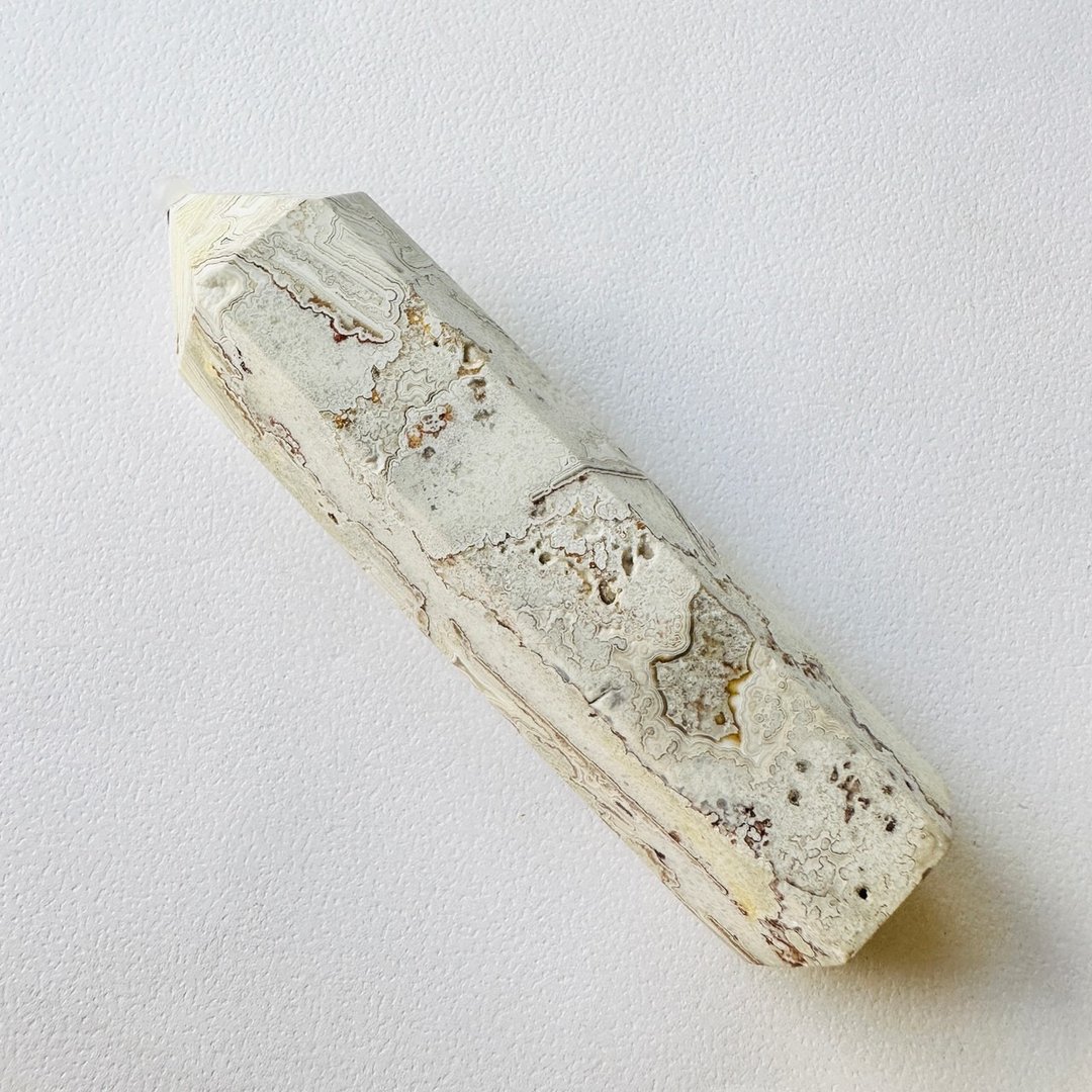 墨西哥玛瑙柱 6 能量石 原石矿标 稳定情绪 灵性觉醒 佛教七宝 - 摆饰 - 其他材质 多色