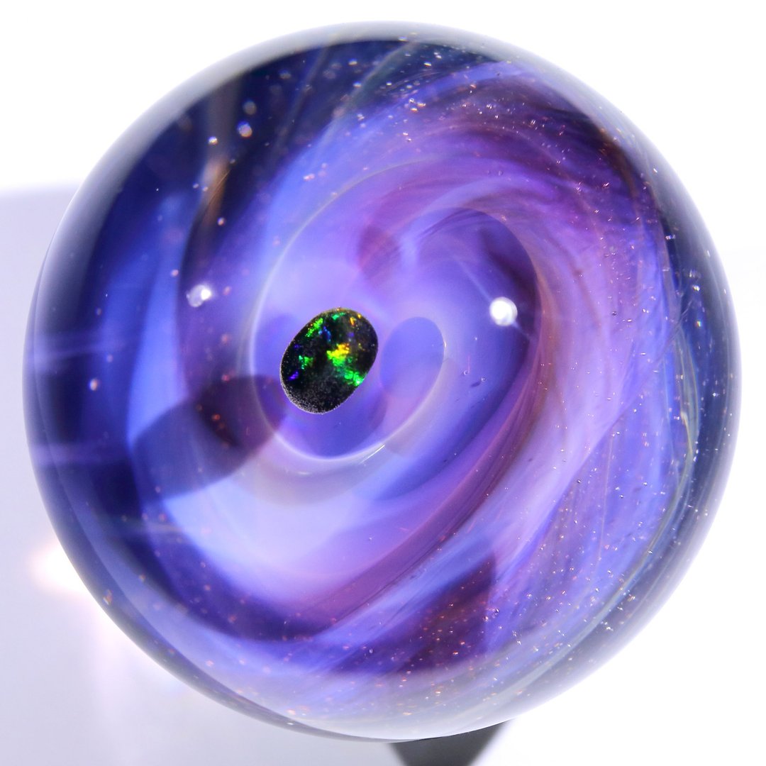 51mm 宇宙玻璃球摆设 no.M178 - 摆饰 - 玻璃 紫色
