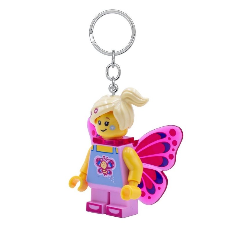 LEGO 乐高蝴蝶女孩钥匙圈灯 - 钥匙链/钥匙包 - 其他材质 