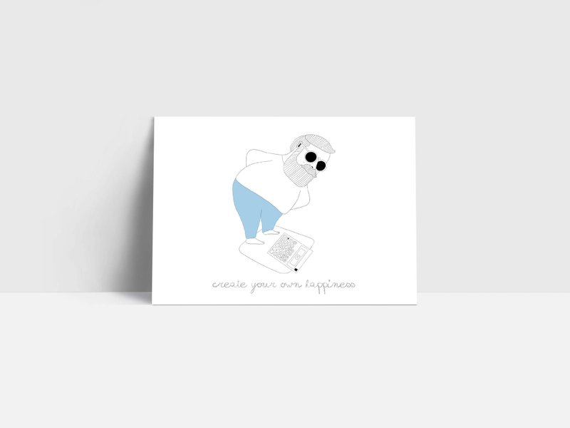 1111 | 自娱 Create your own Happiness| 明信片 - 卡片/明信片 - 纸 