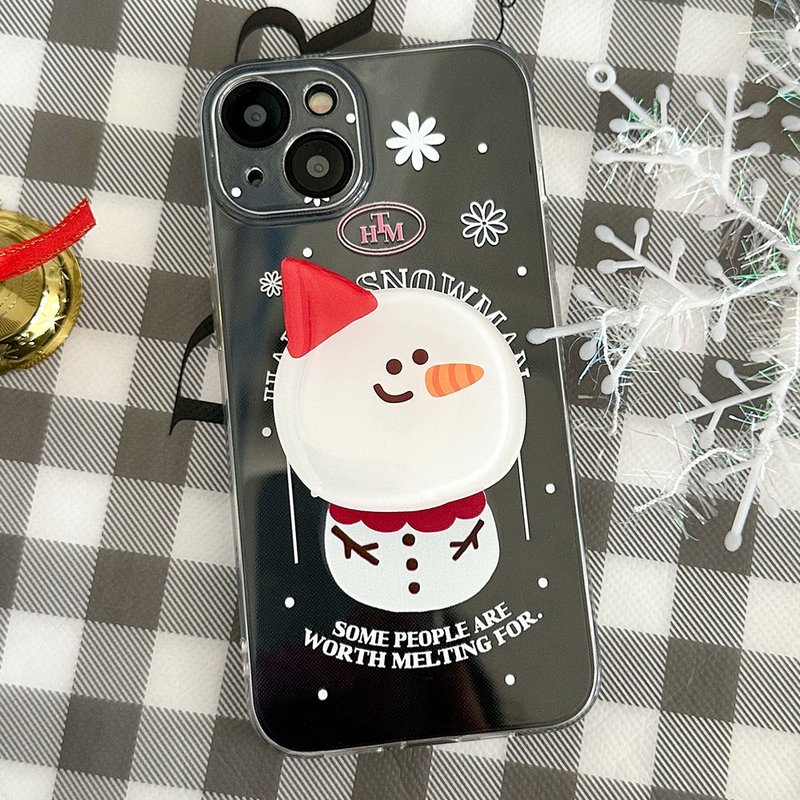 快乐雪人 iPhone 手机壳 Grip 智慧托克套装 - 手机壳/手机套 - 塑料 多色