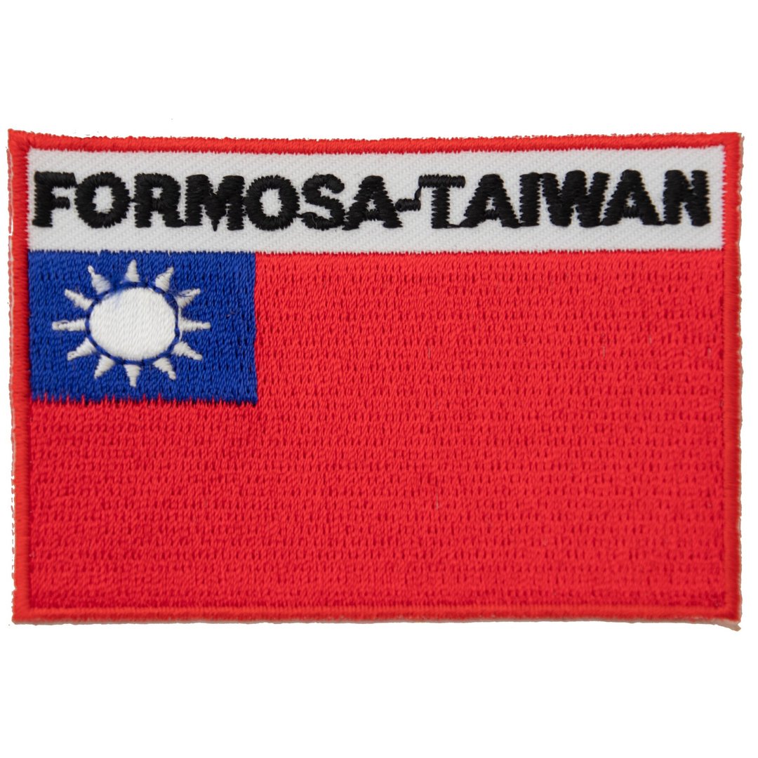 台湾 FORMOSA 刺绣背包贴 电绣布标 刺绣袖标 刺绣贴布绣 熨斗识 - 徽章/别针 - 绣线 多色