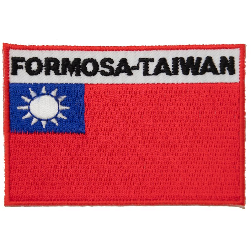 台湾 FORMOSA 刺绣背包贴 电绣布标 刺绣袖标 刺绣贴布绣 熨斗识 - 徽章/别针 - 绣线 多色