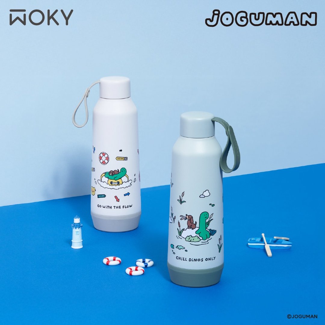 【WOKY Meets JOGUMAN】TIKO轻芯钛保温杯500ml - 保温瓶/保温杯 - 其他金属 
