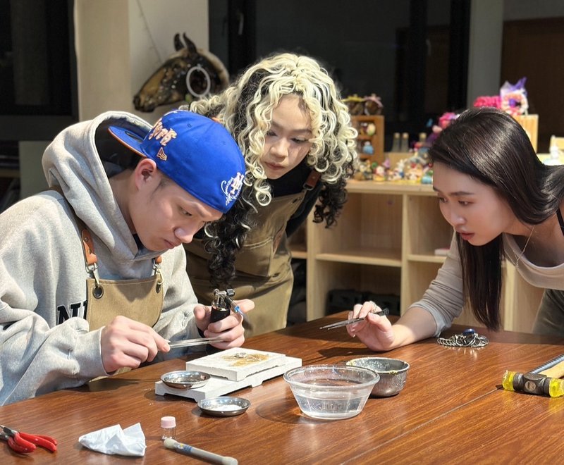 【体验季优惠】台中手作/一人成团/纯银戒指/金工体验班 - 金工/饰品 - 纯银 