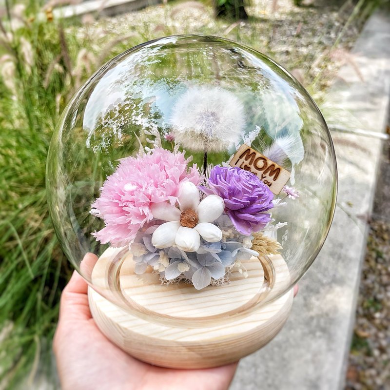 Momento 时光里的爱 康乃馨璃花盅 母亲节礼物 母亲节康乃馨 - 干燥花/捧花 - 植物．花 多色