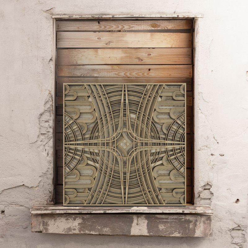 梯木叠雕-暮色|创意墙面家居软装饰立体工艺术木质北欧壁饰礼品画 - 海报/装饰画/版画 - 木头 