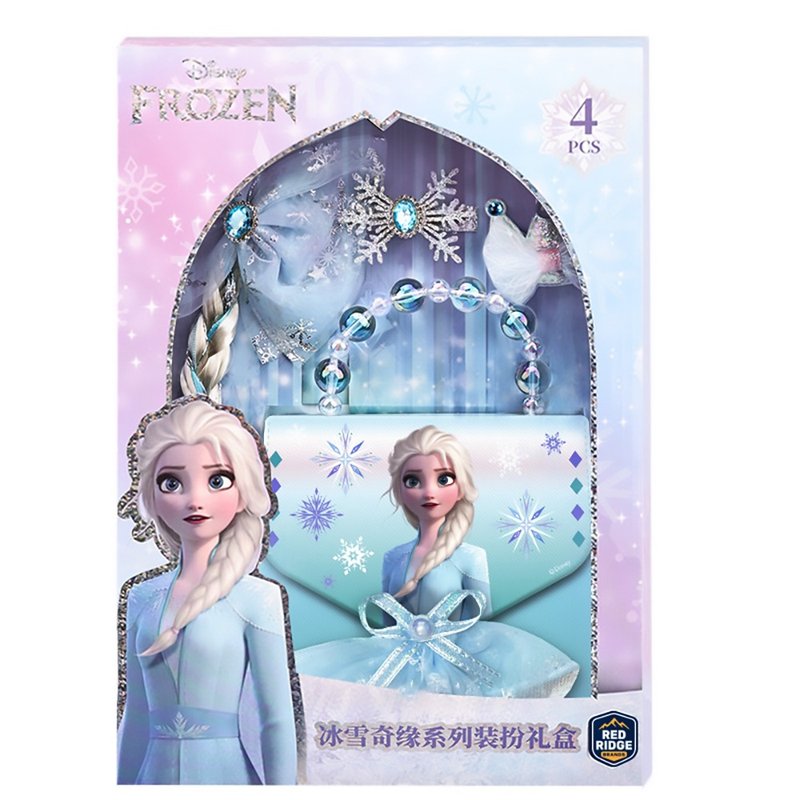 迪士尼冰雪奇缘系列 - 装扮礼盒 4 件套 女孩生日礼物 - 发饰 - 尼龙 