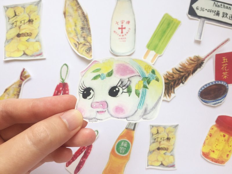 香港系列－香港怀旧(二)贴纸 - 贴纸 - 纸 多色