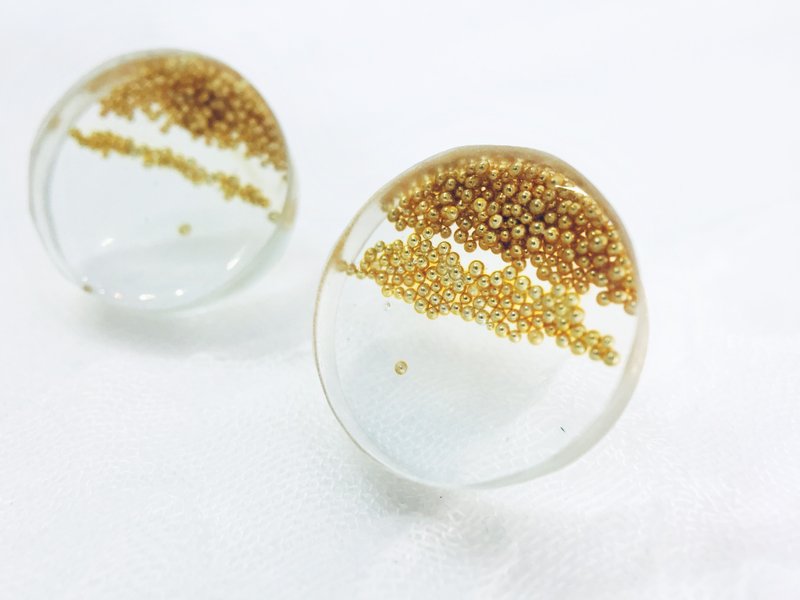 Pumpkin Asteroid系列-星球幻想I 耳饰\耳钉 - 耳环/耳夹 - 树脂 