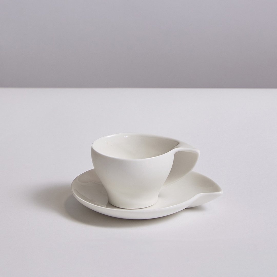 【3,co】逗点杯碟组 - 白(2件式) - 茶具/茶杯 - 瓷 白色