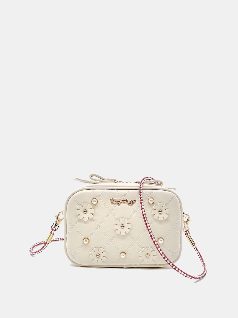 糖果色系织绳相机袋 - 侧背包/斜挎包 - 其他材质 粉红色