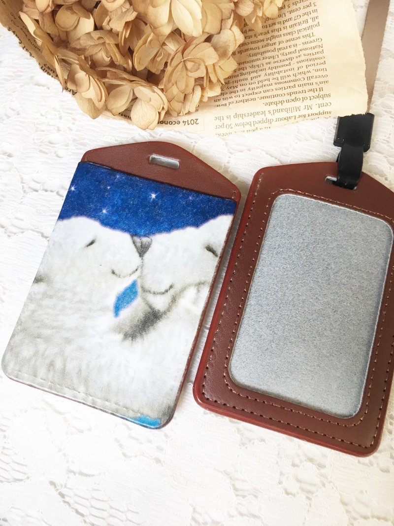 手作好礼 真皮卡套 票卡夹 证件套 识别证 (送挂绳) 圣诞交换礼物 - 证件套/卡套 - 真皮 