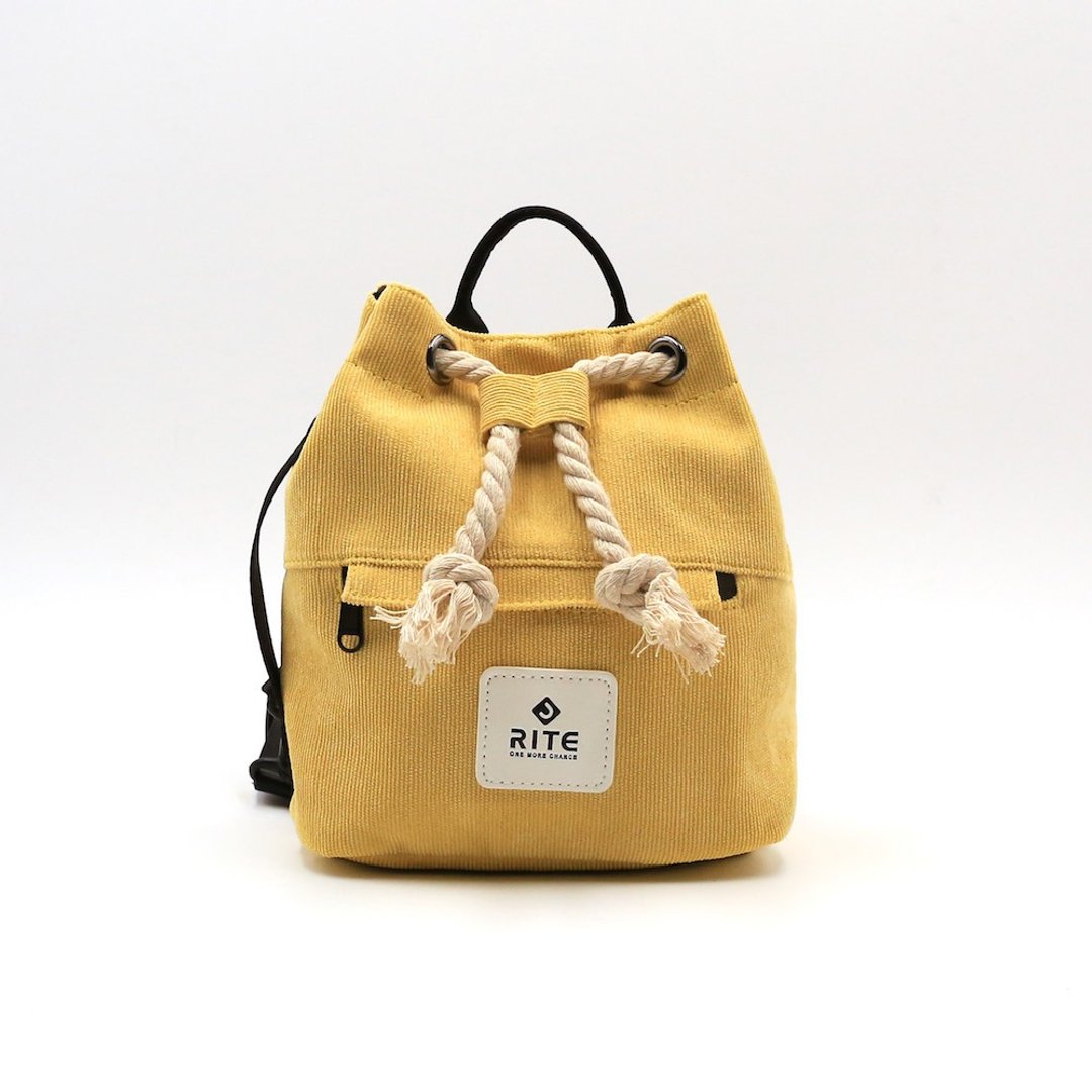RITE V1两用拳击小后背包 灯芯绒黄 - 侧背包/斜挎包 - 防水材质 多色