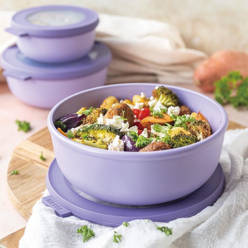 【下杀75折】荷兰 Mepal 圆形密封保鲜盒三件礼盒组(浅型)/多色 - 便当盒/饭盒 - 其他材质 多色